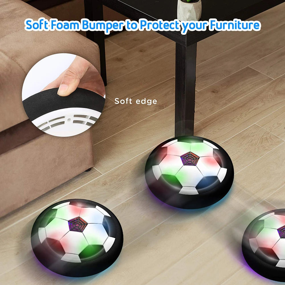 Balón de Fútbol Flotante con Luces LED - Juguete Interactivo para Niños | Interior