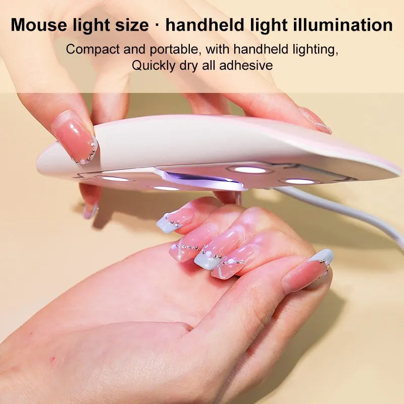 Secador Uñas Mini 6W LED UV - Lámpara Manicura Portátil