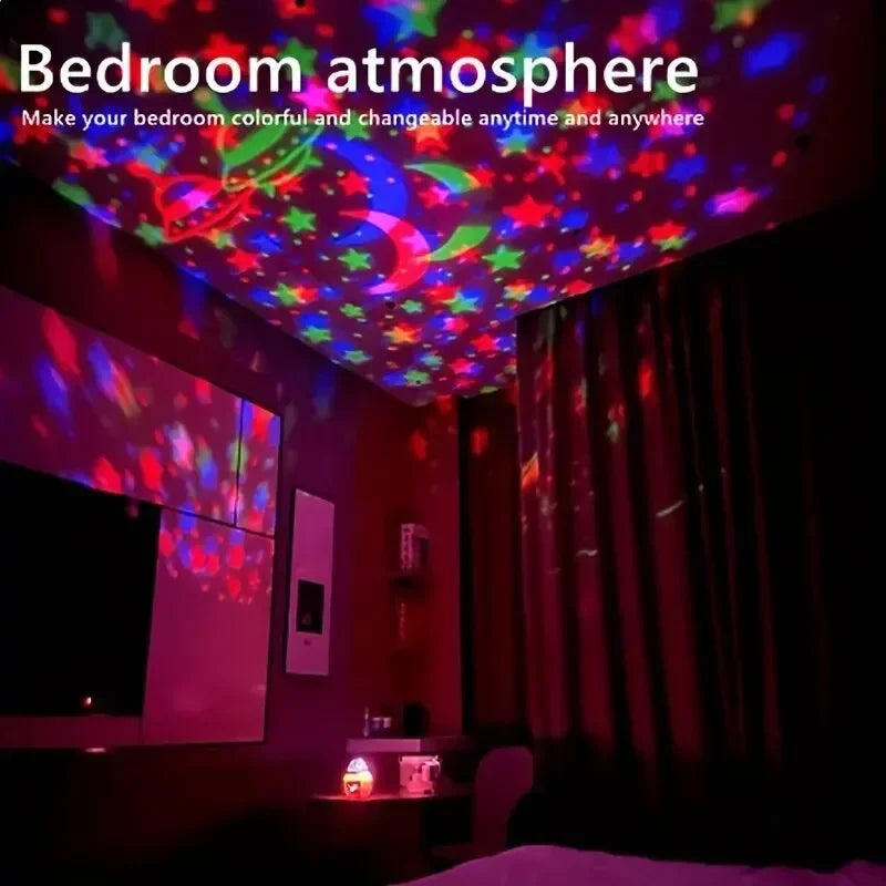 Lámpara Proyector Cielo Estrellado LED USB - Luz Nocturna